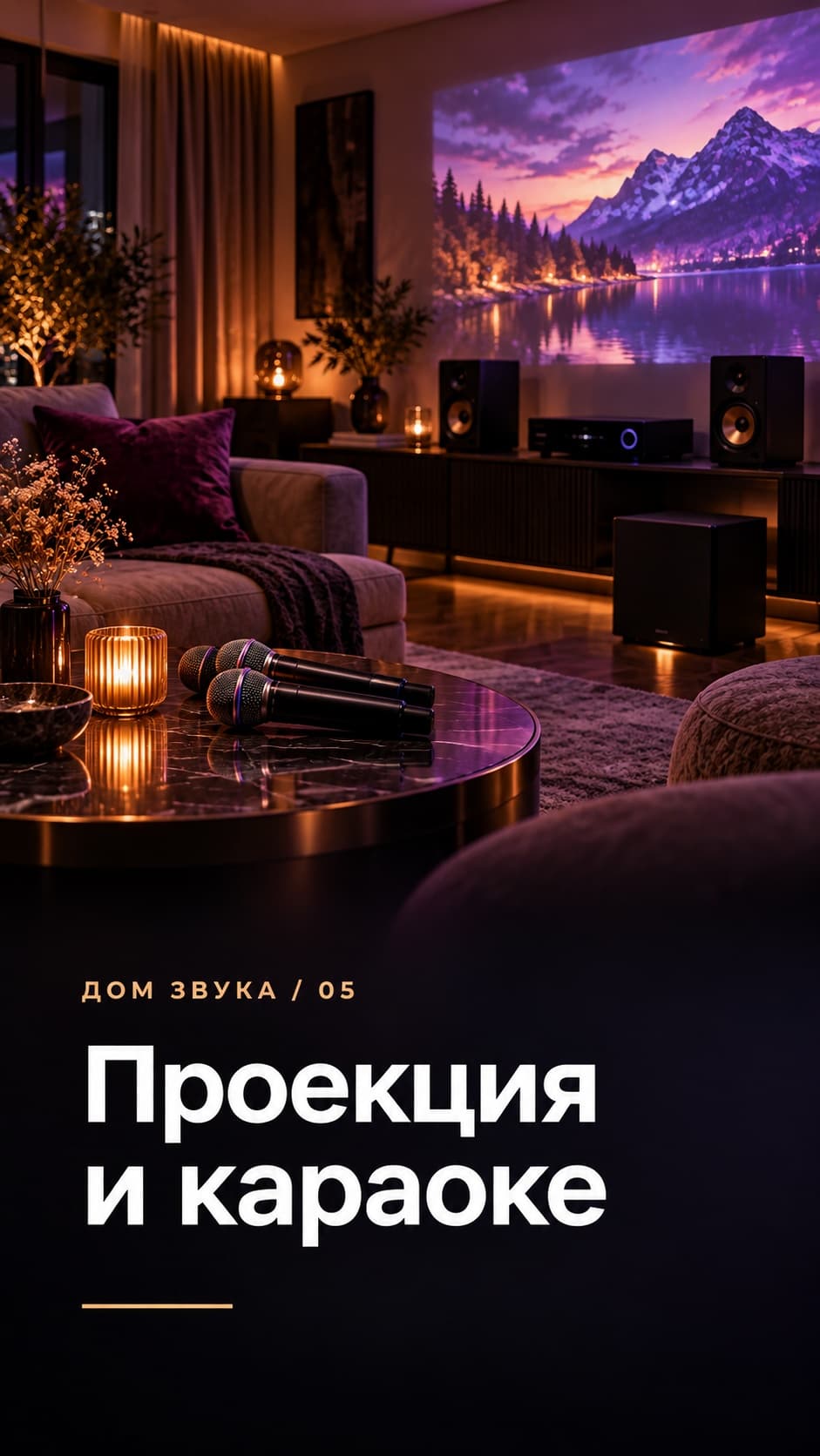 Проекция и караоке