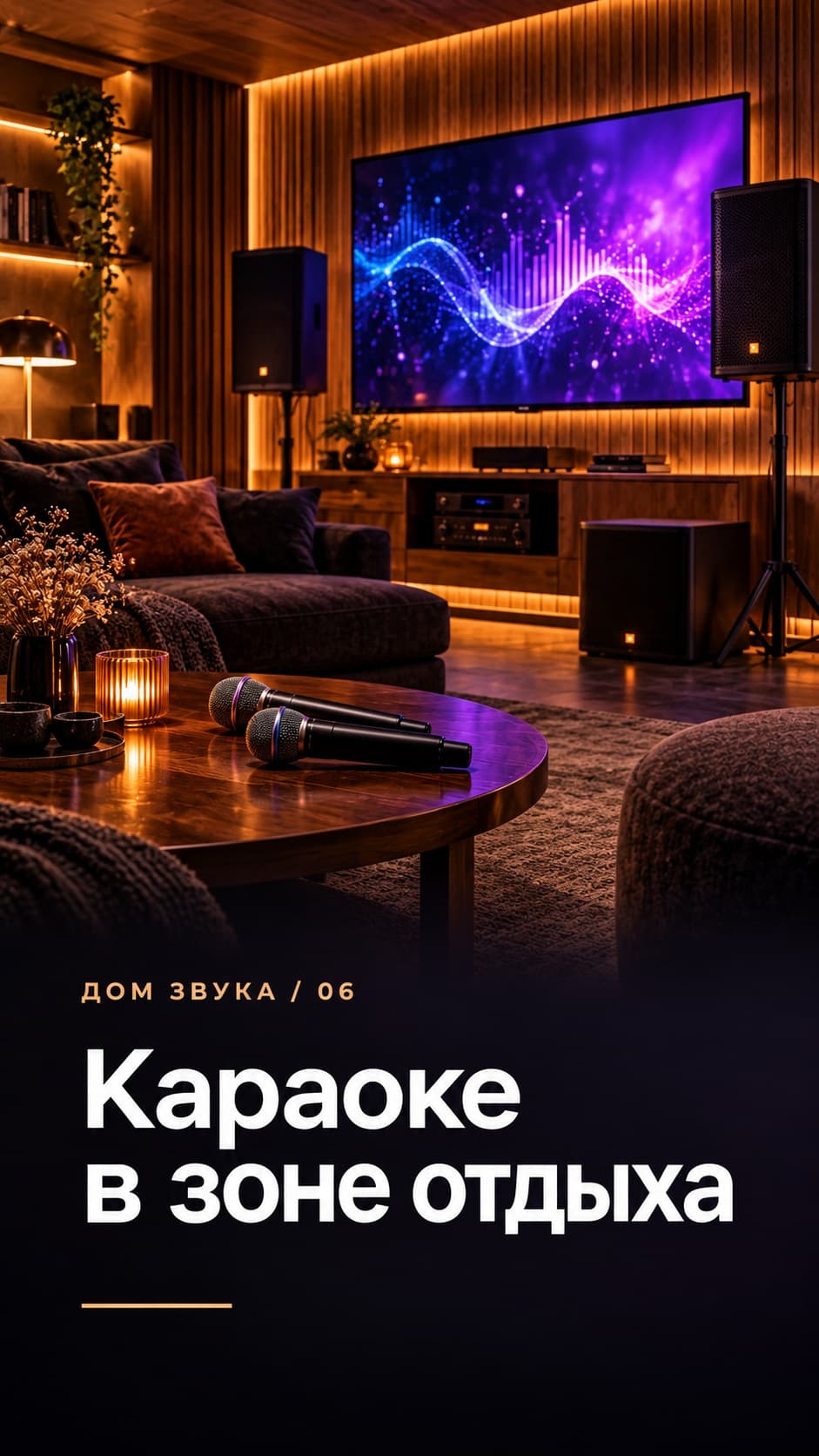 Караоке в зоне отдыха