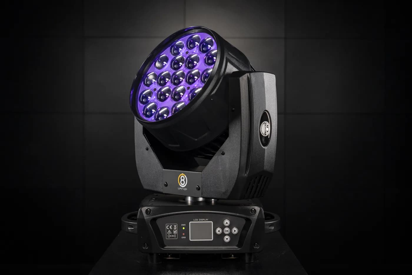 Светодиодная вращающаяся голова LED Beam Wash 19×15 W RGBW