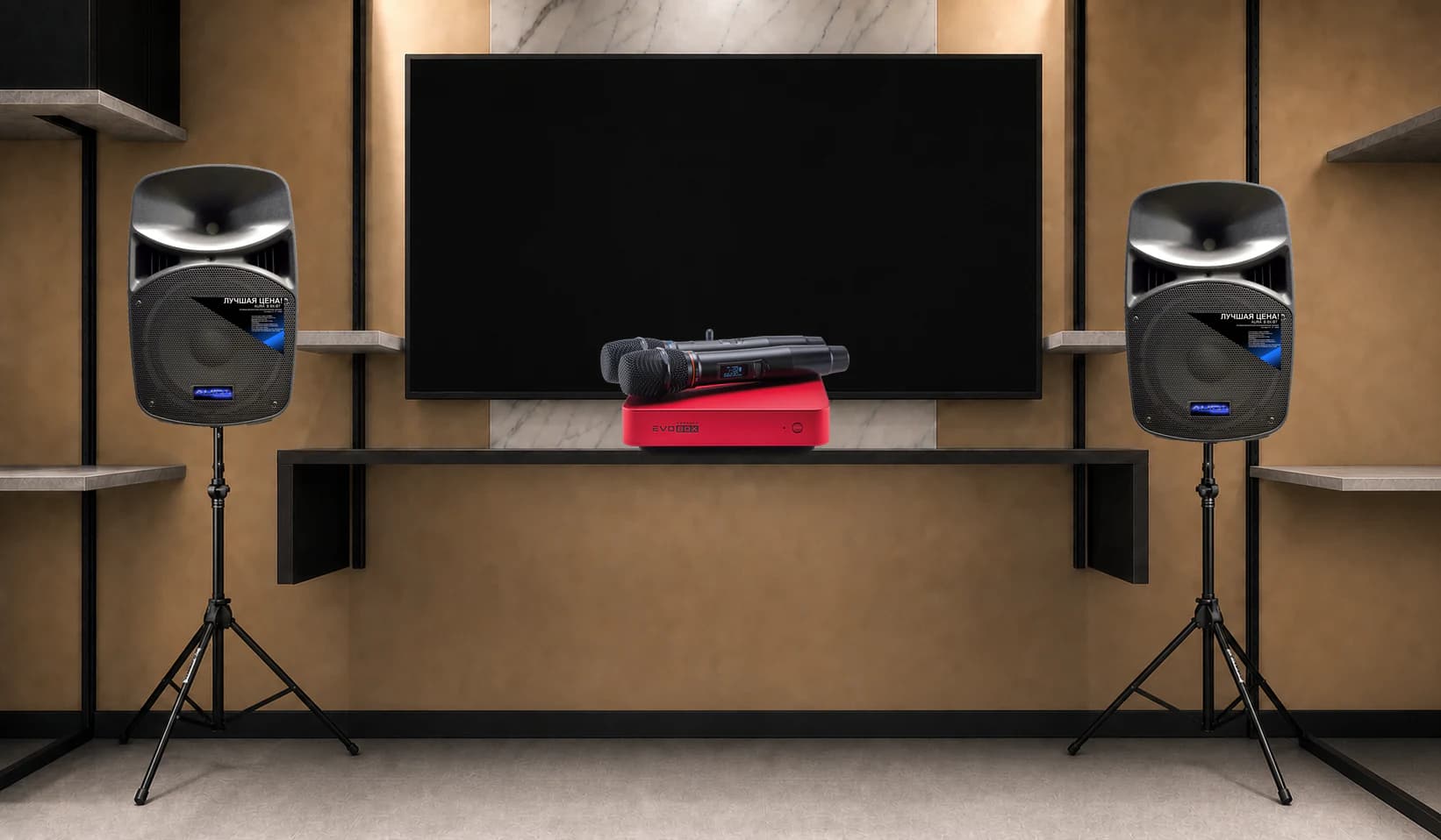 Караоке-комплект EVOBOX Classic + AURA B8X-BT ×2