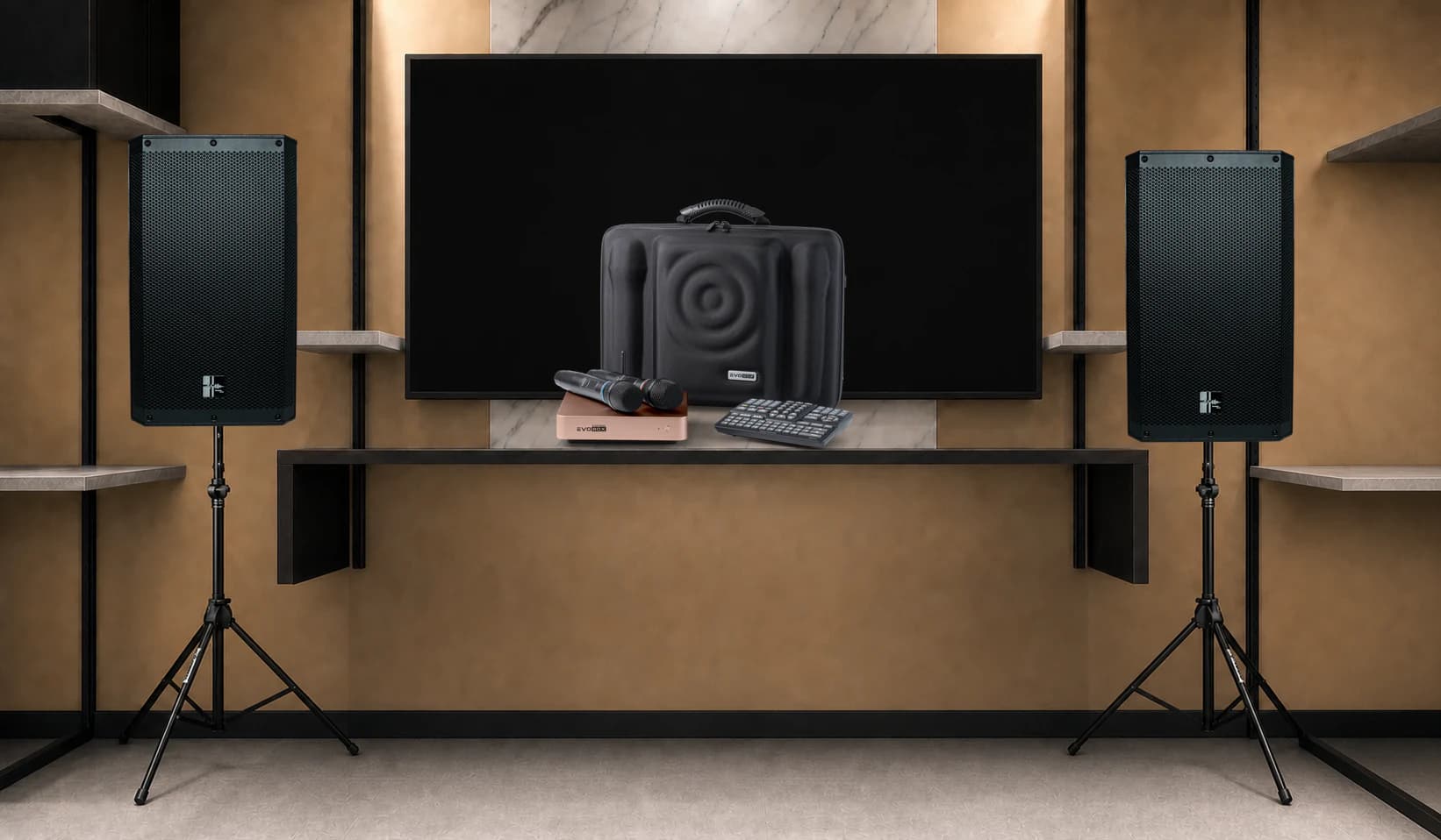 Караоке-комплект EVOBOX Plus + SS-R12A ×2