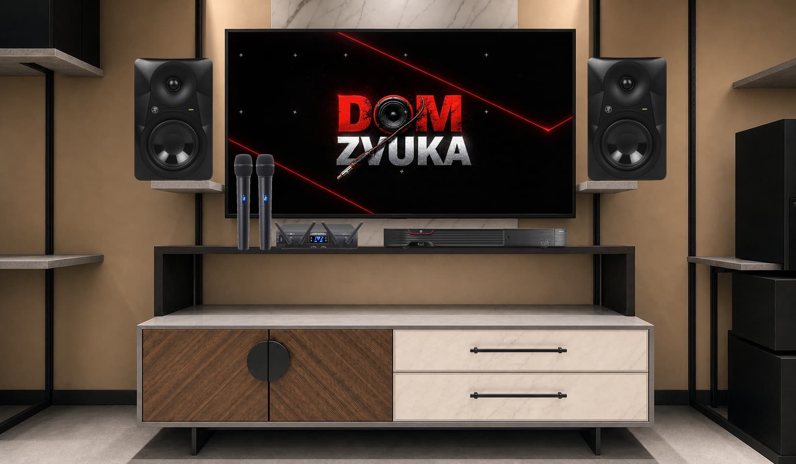 Караоке-комплект AST-250 + Audio-Technica ATW-1322 System 10 PRO + MR524 ×2
