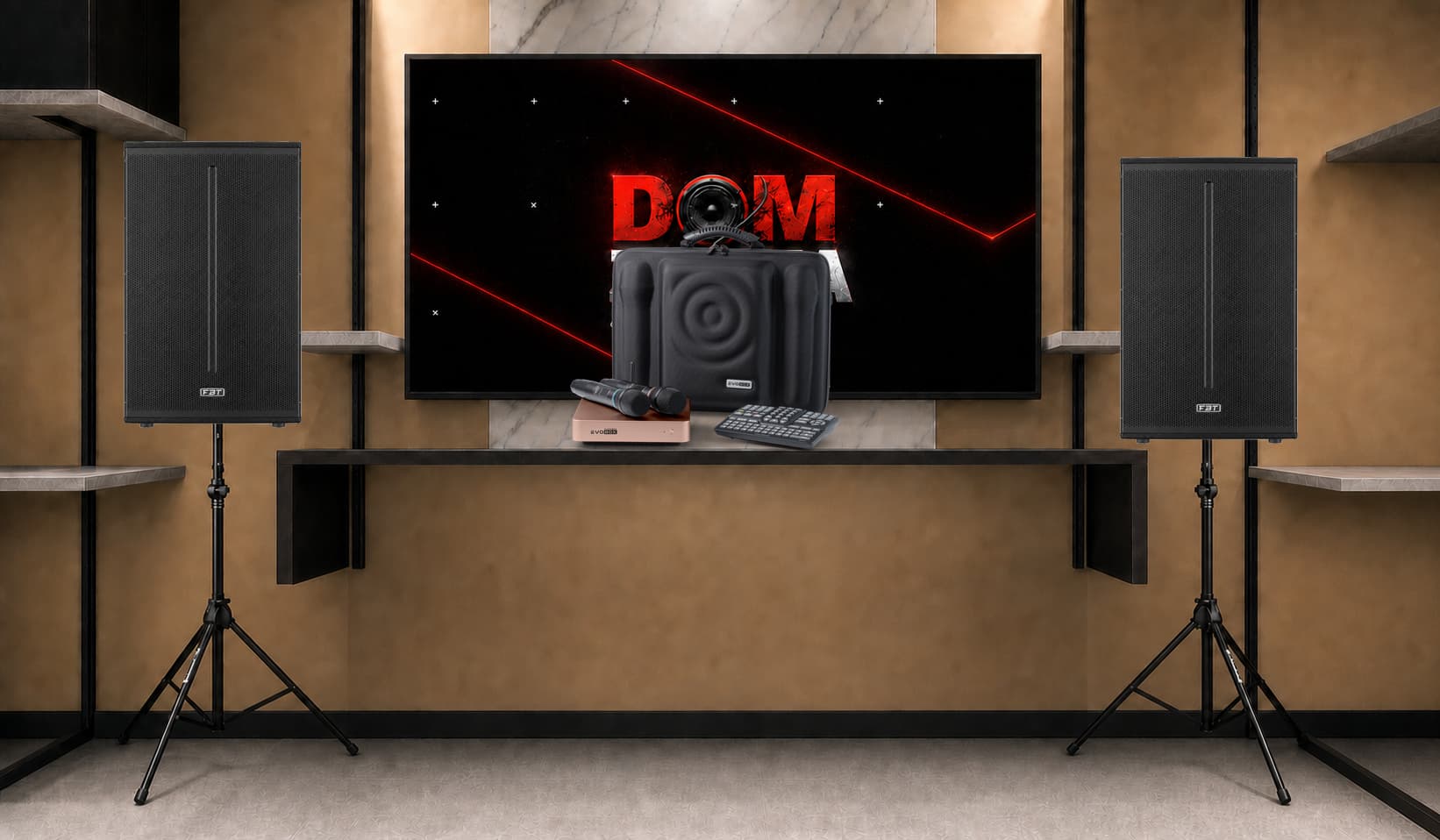 Караоке-комплект Studio Evolution EVOBOX Plus + FBT X-PRO 110A ×2