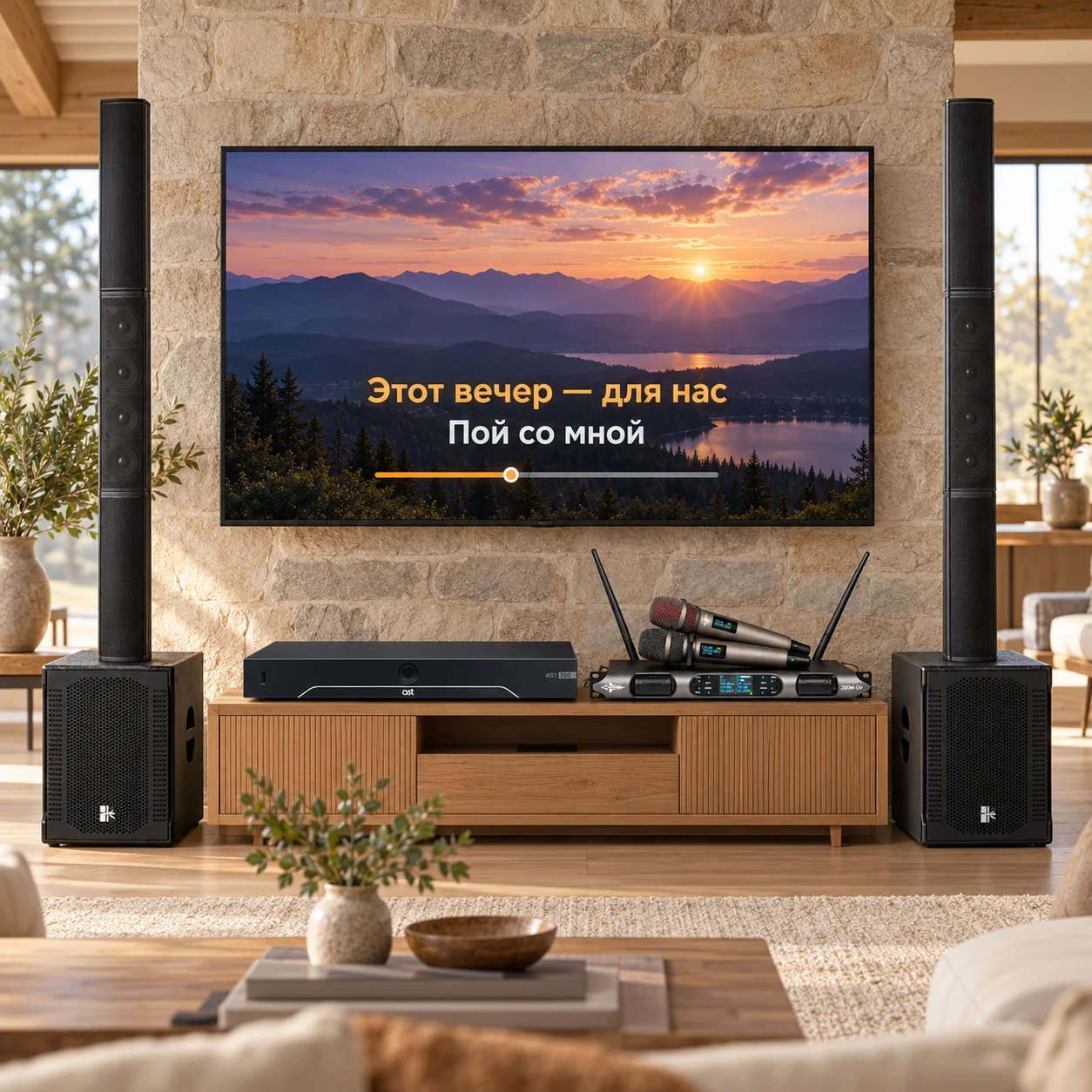 Визуализация: AST-350 + Sweden Sound SS-DD1238A. Телевизор и интерьер в комплект не входят.