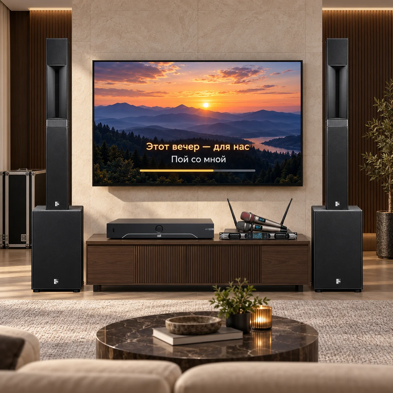 Визуализация: AST-350 + Sweden Sound SYVA. Телевизор и интерьер в комплект не входят.