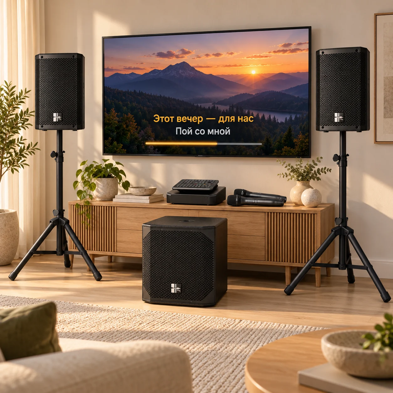 Визуализация: AST Zoom 1 + Sweden Sound SS-PA 2.1. Телевизор и интерьер в комплект не входят.