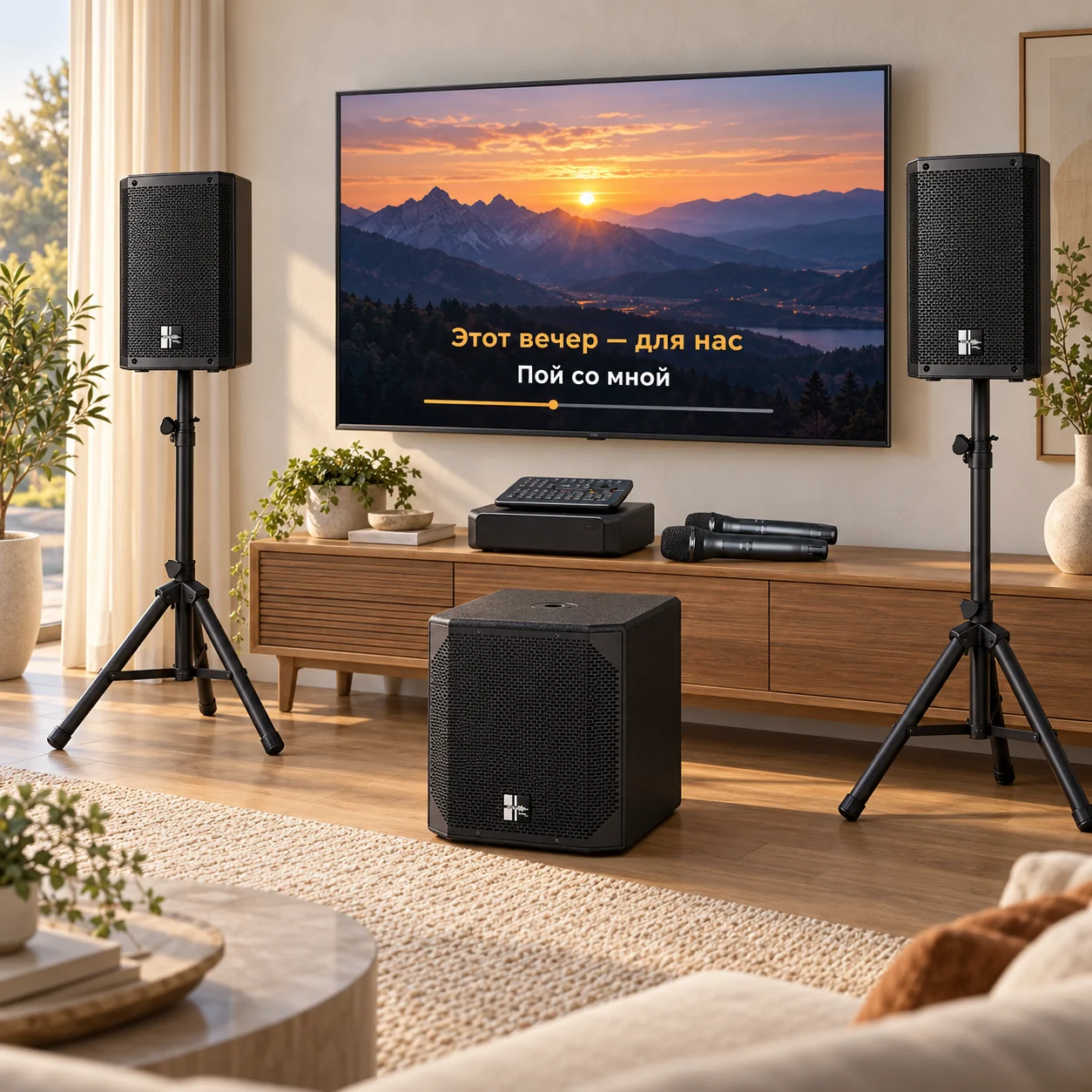 Визуализация: AST Zoom 2 + Sweden Sound SS-PA 2.1. Телевизор и интерьер в комплект не входят.