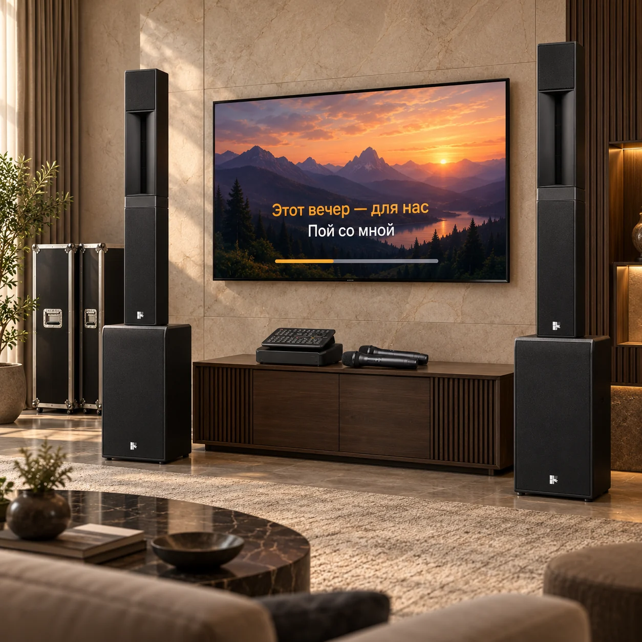 Визуализация: AST Zoom 1 + Sweden Sound SYVA. Телевизор и интерьер в комплект не входят.