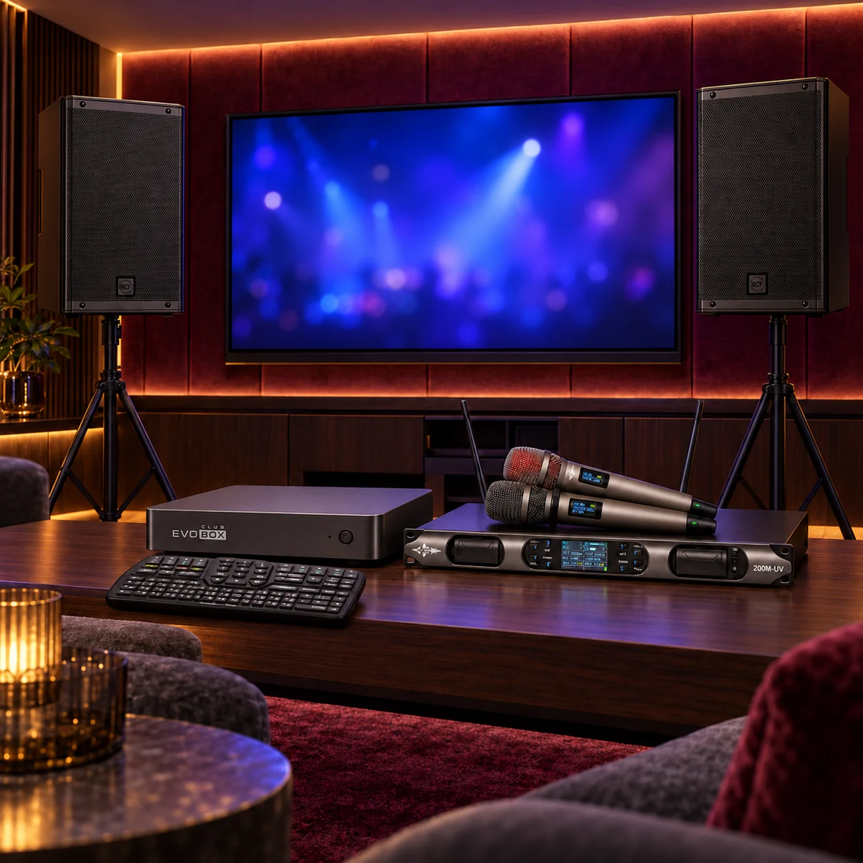 Визуализация: EVOBOX Club + RCF ART 910-A