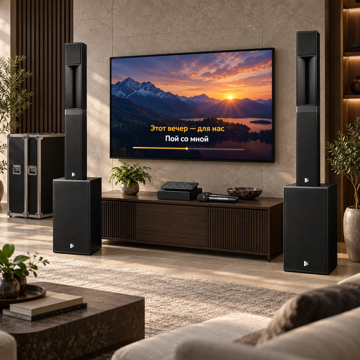 Визуализация: AST Zoom 2 + Sweden Sound SYVA. Телевизор и интерьер в комплект не входят.