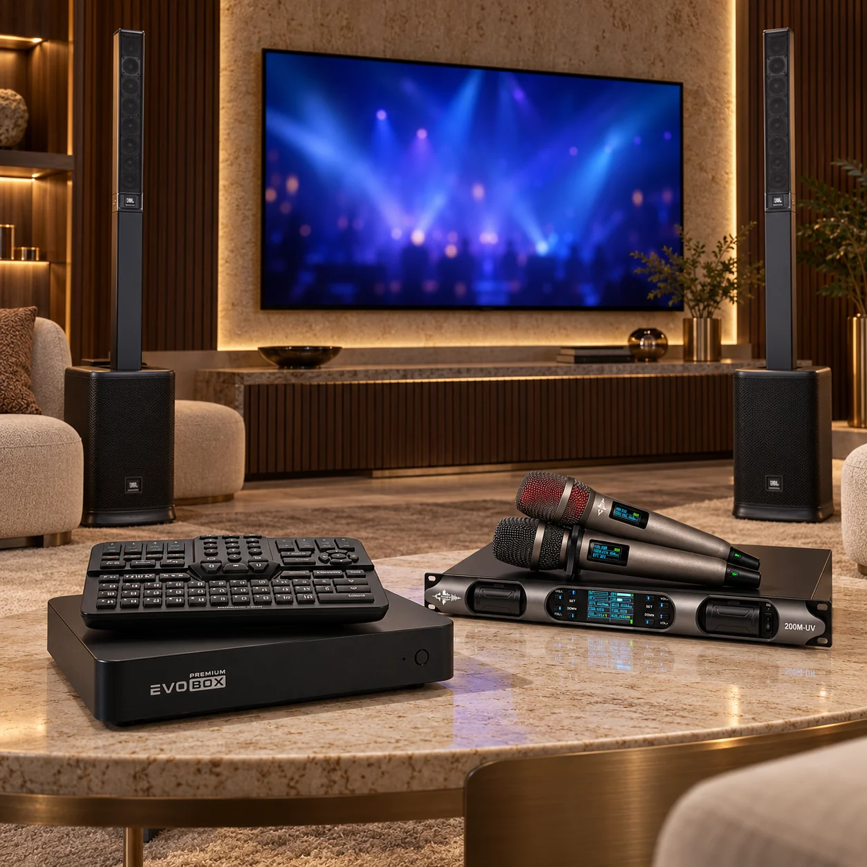 Визуализация: EVOBOX Premium + JBL EON ONE MK2