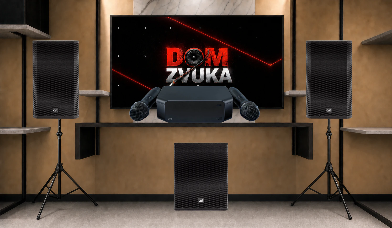 AST Zoom + AST AST-310A ×2 + AST AST-712SA