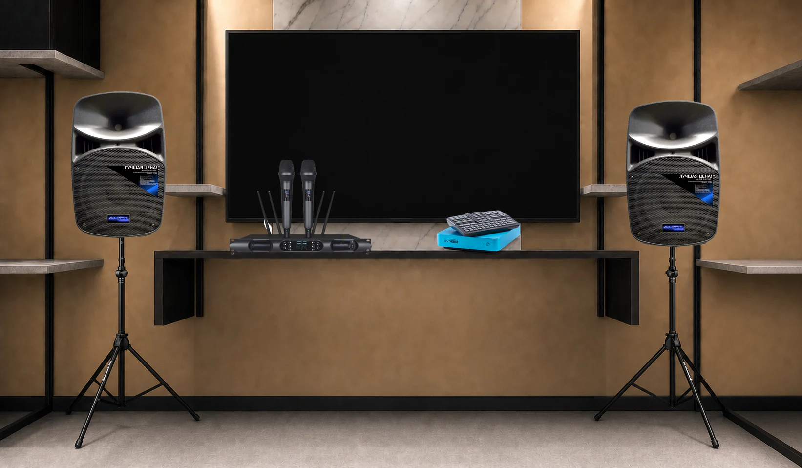 EVOBOX + Sweden Sound SS-280A + AURA B8X-BT ×2