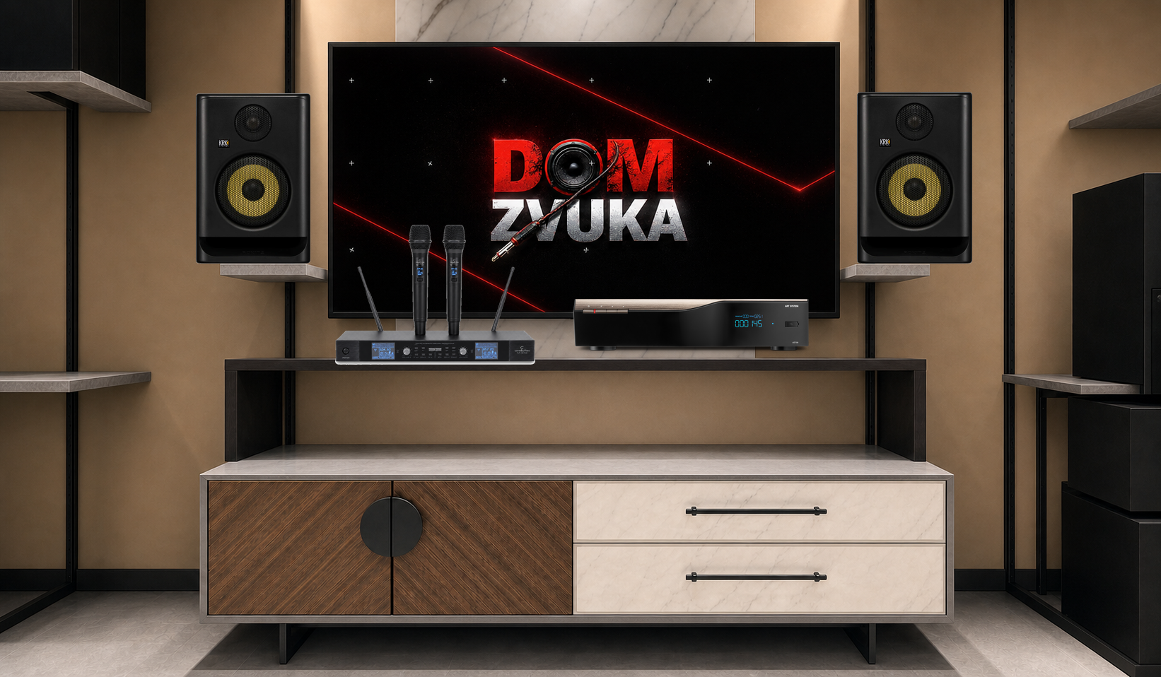 AST-50 + Soundsation WF-U2602HH + ROKIT 5 Generation Five (RP5G5) ×2