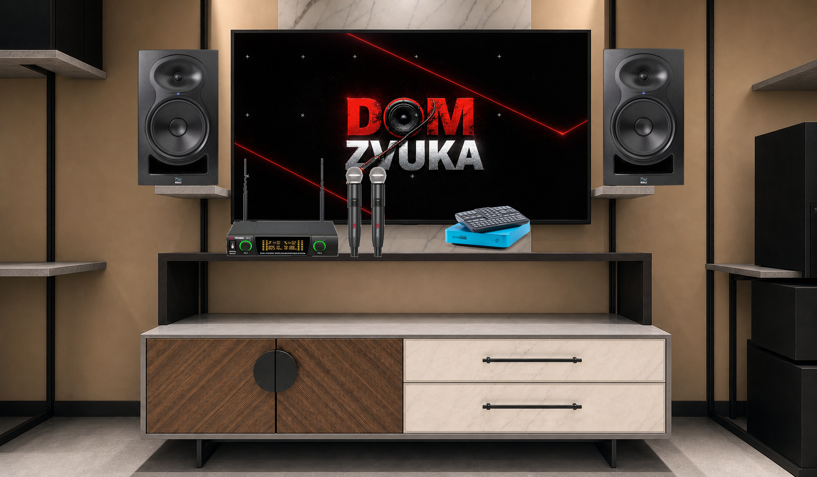 Studio Evolution EVOBOX + Volta Volta US-2 (4 frequency variants) + Kali Audio LP-8 (V2) ×2