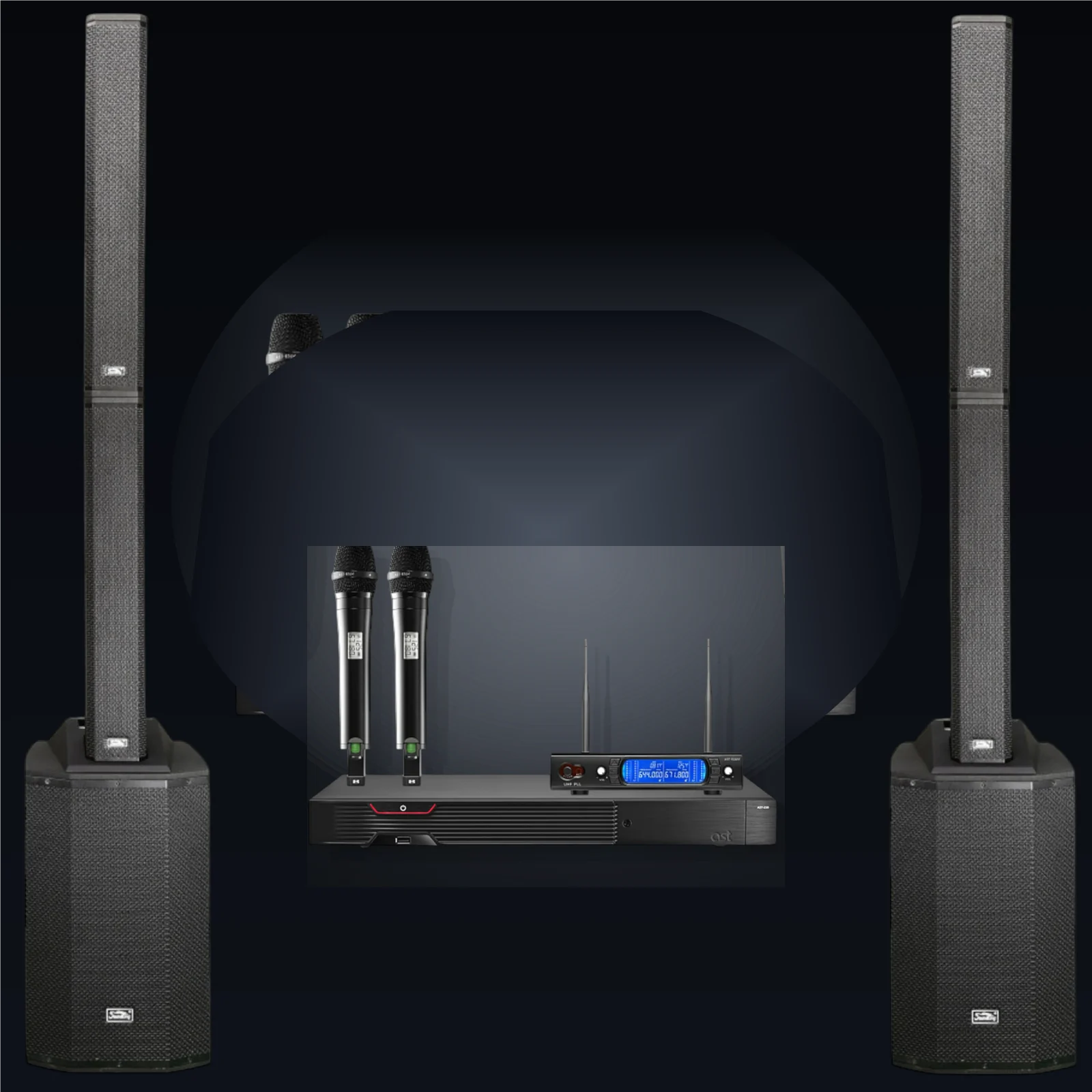 AST-250 + Shure PGX8 + Soundking ARTOS1000