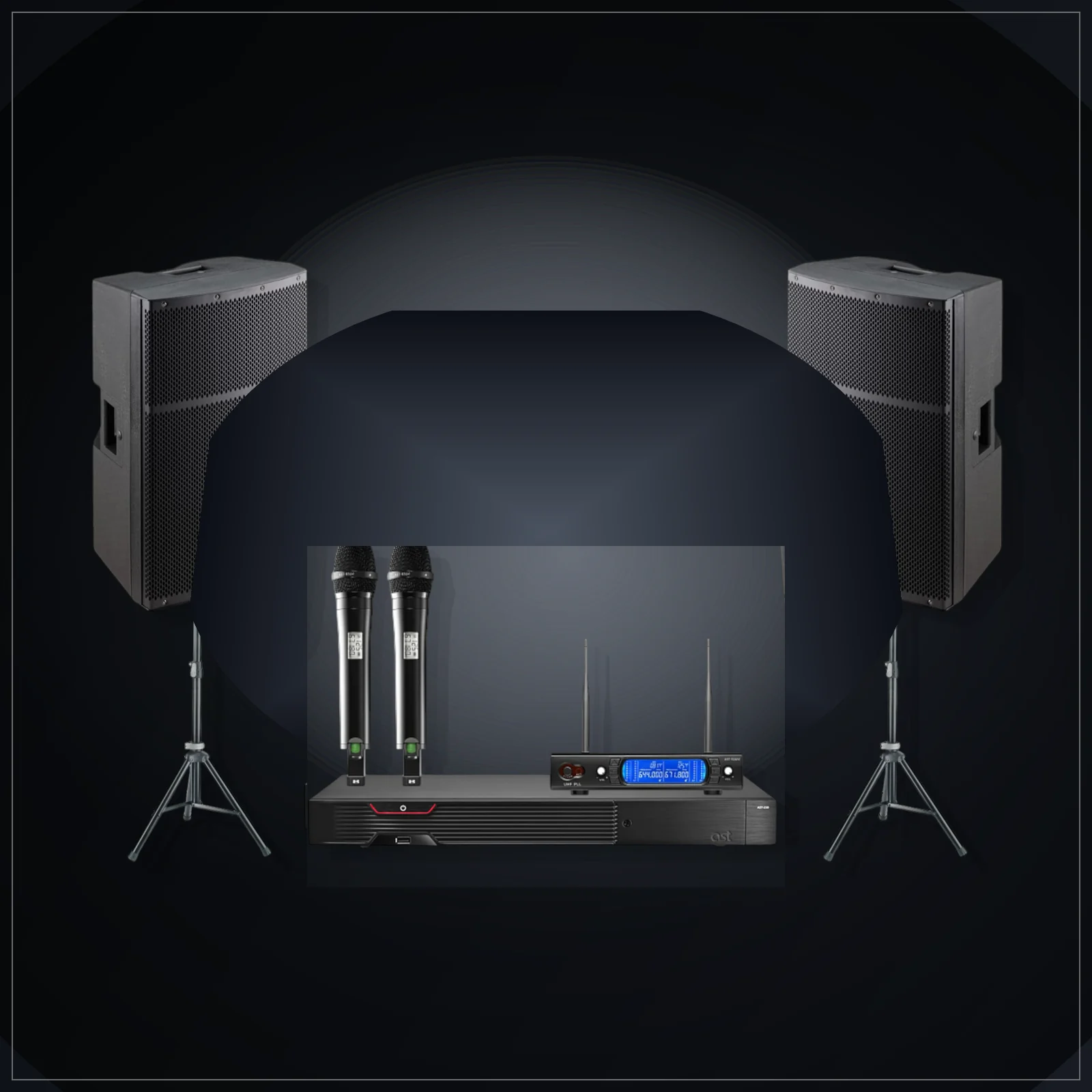 AST-250 + Shure PGX8 + SOUNDSATION GO-SOUND 10A