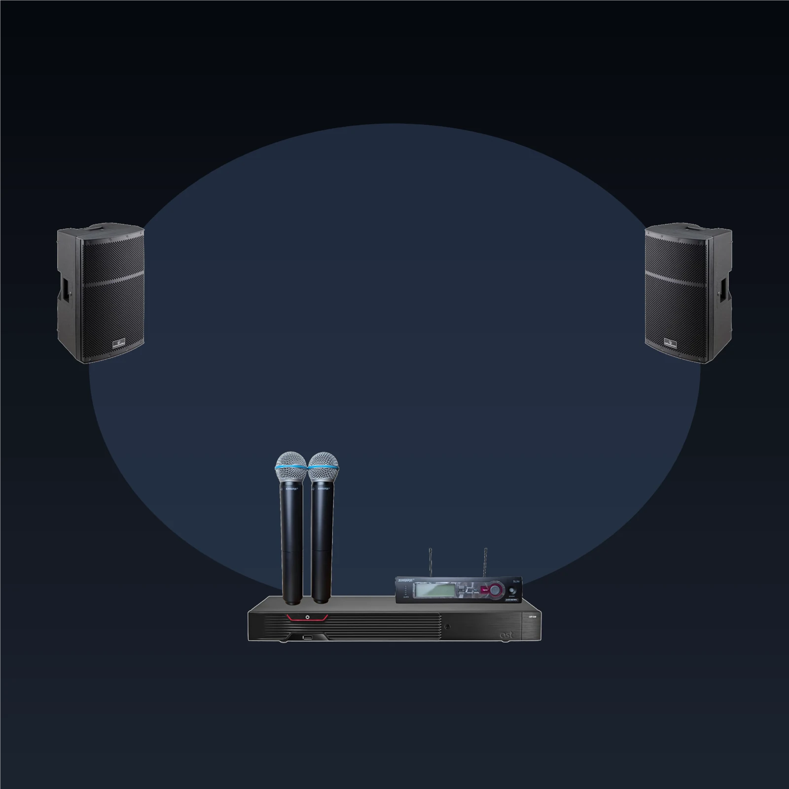 AST-250 + Shure PGX8 + SOUNDSATION HYPERTROP 10A