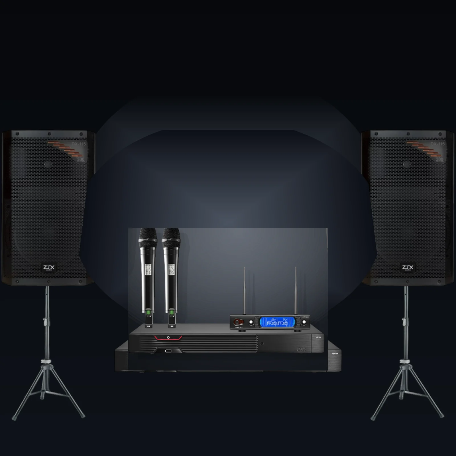 AST-250 + Shure PGX8 + ZTX DX-115