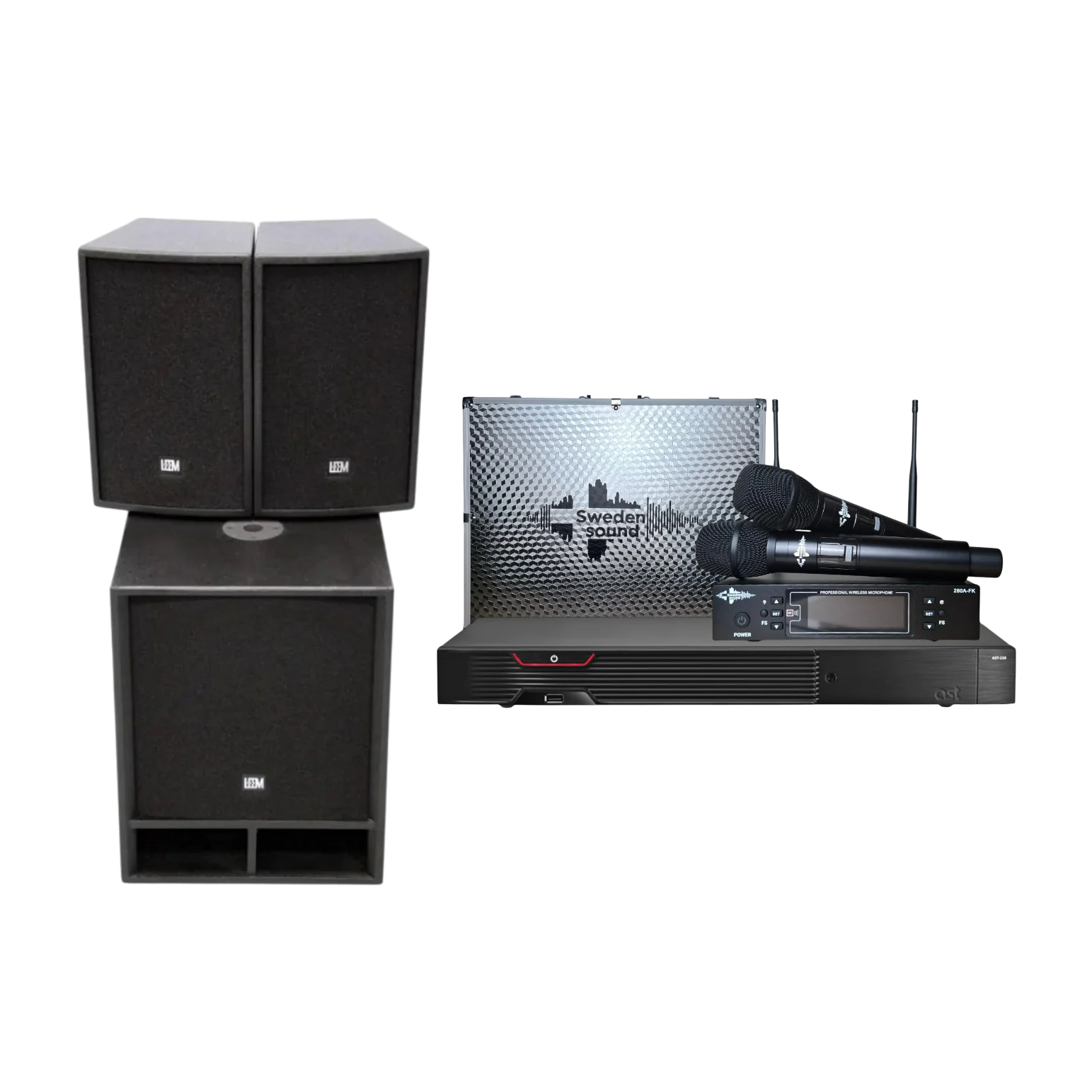 AST-250 + Sweden Sound + LEEM SP-1510A 2:1