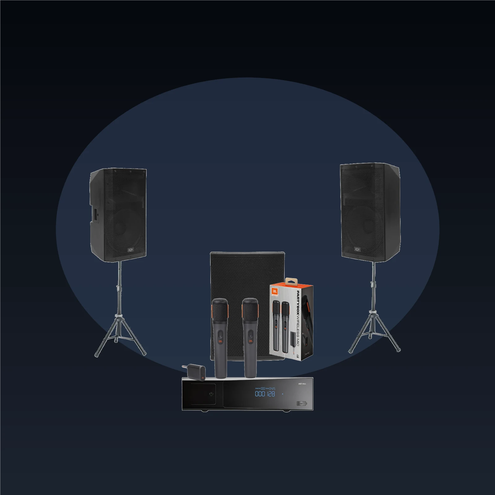 AST Mini + Jbl + ZTX VRX-115A + 2 RX-112P 2:1