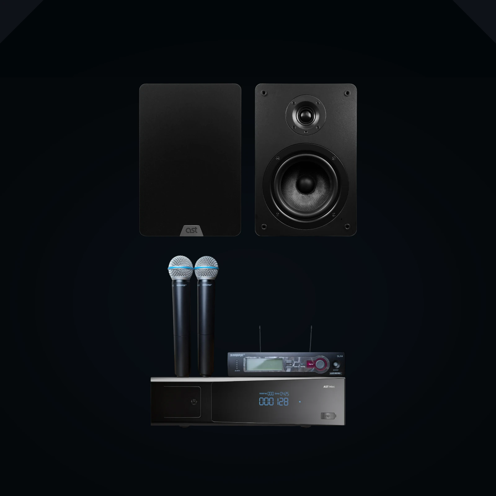 AST Mini + Shure PGX8 + AST SM6A