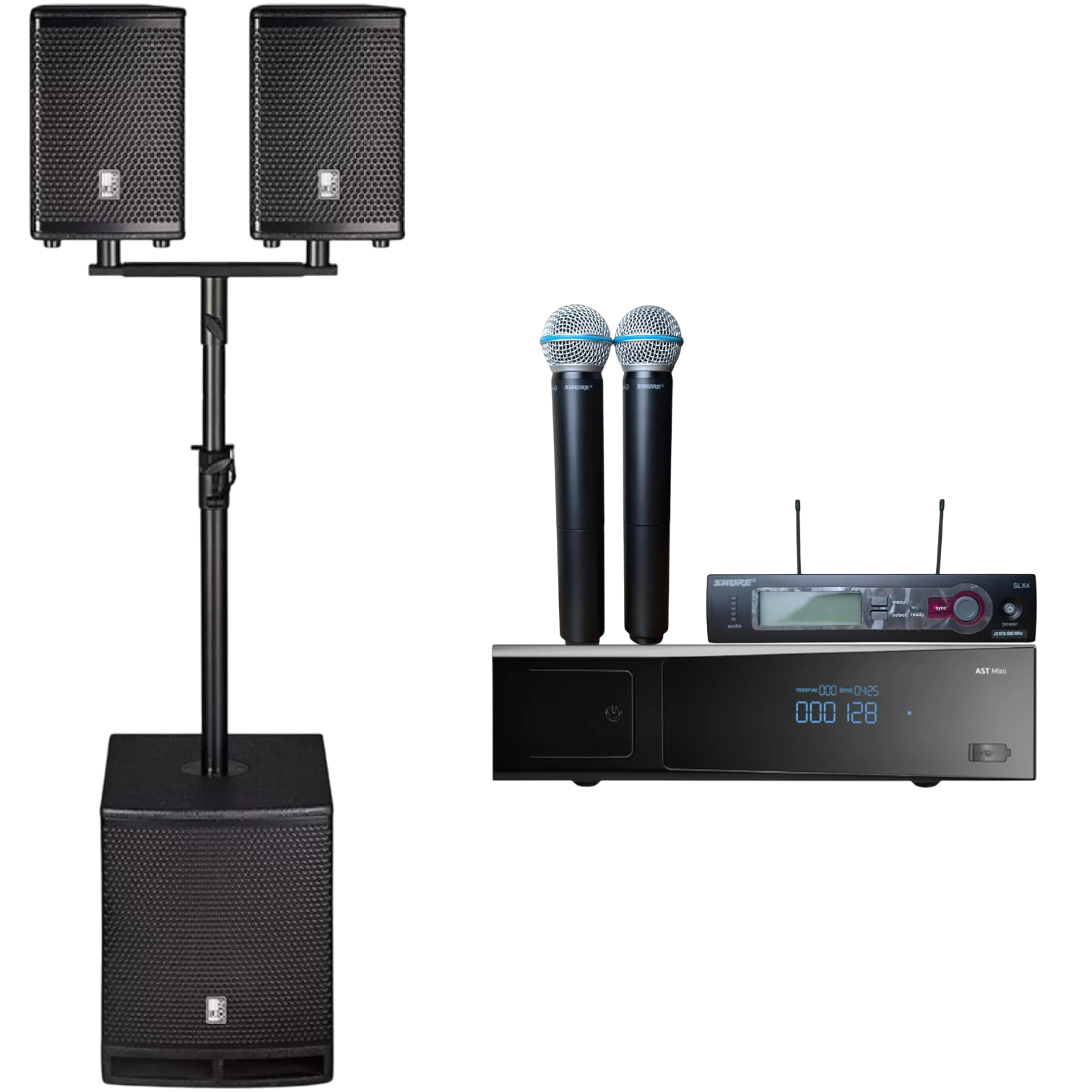 AST Mini + Shure PGX8 + Eurosound PROMETHEUS-500N