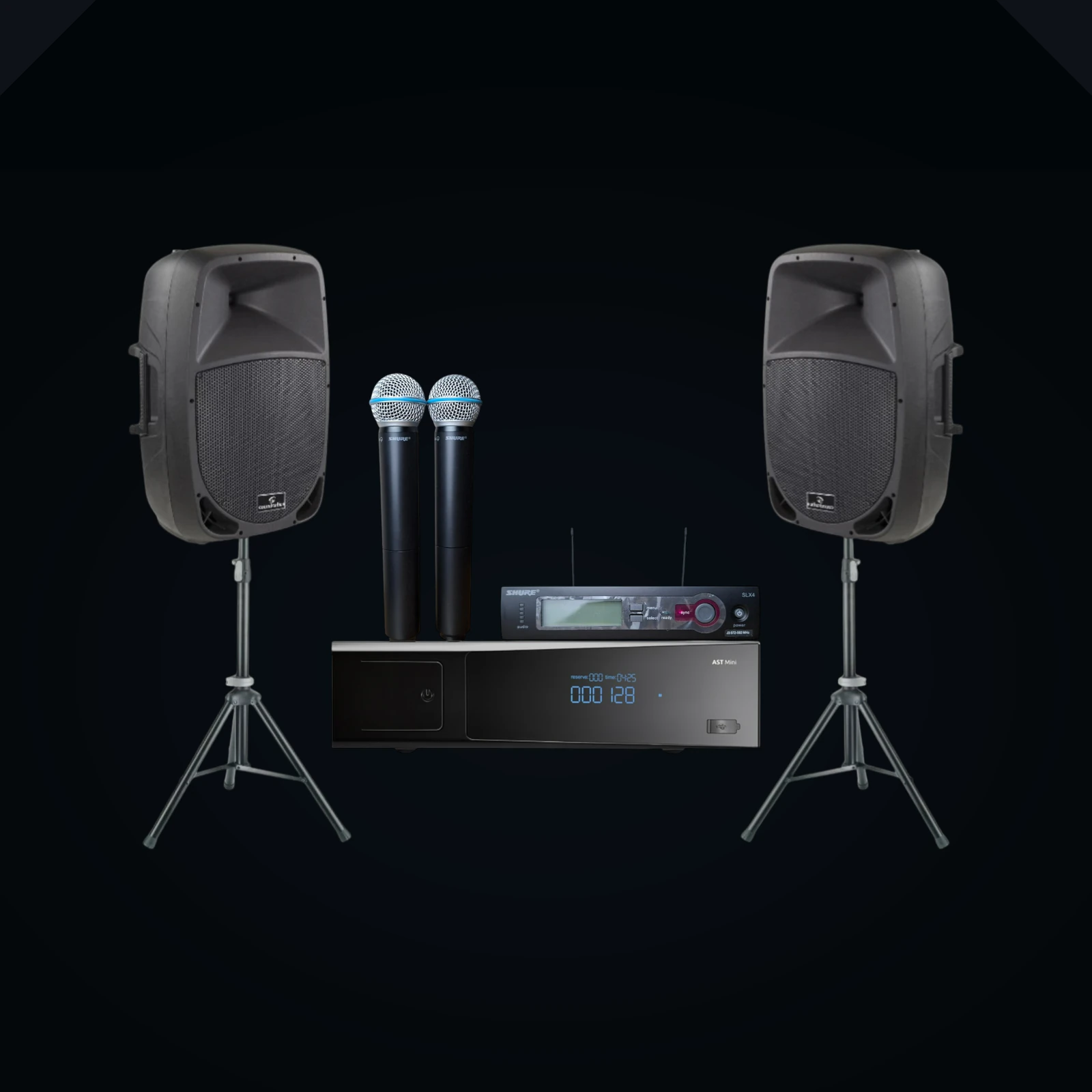 AST Mini + Shure PGX8 + SOUNDSATION GO-SOUND 15A