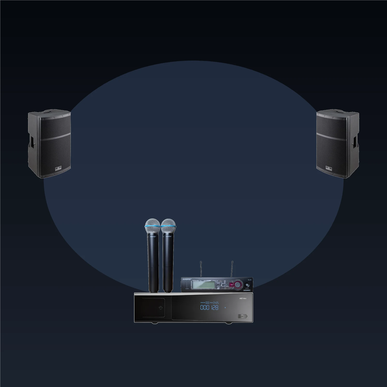 AST Mini + Shure PGX8 + SOUNDSATION HYPERTROP 10A